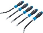 BGS Flexibler Schraubendreher Satz Mit Rundgriff E Profil E 4 E 8 Klingenl&auml;nge 150