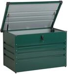 Beliani Truhe CEBROSA Dunkelgr&uuml;n 62x100x64