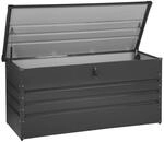 Beliani Truhe CEBROSA Graphitgrau 62x132x64