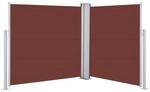vidaXL Ausziehbare Seitenmarkise Braun 120 x 600 cm 48451