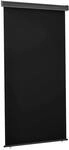 vidaXL Balkon-Seitenmarkise 125x250 cm Schwarz 48418