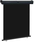 vidaXL Balkon-Seitenmarkise 145x250 cm Schwarz 48424