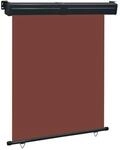 vidaXL Balkon-Seitenmarkise 145x250 cm Braun 48429