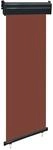 vidaXL Balkon-Seitenmarkise 65x250 cm Braun 48405