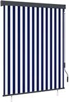 vidaXL Au&szlig;enrollo 140x250 cm Blau und Wei&szlig; 145967