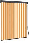 vidaXL Au&szlig;enrollo 140x250 cm Wei&szlig; und Orange 145969