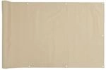 vidaXL Balkon Sichtschutz Oxford-Gewebe 90x600 cm Beige 42335
