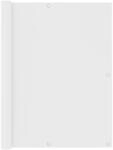 vidaXL Balkon-Sichtschutz Wei&szlig; 120x500 cm Oxford-Gewebe 134898