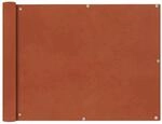 vidaXL Balkon-Sichtschutz Oxford-Gewebe 90x600 cm Terrakotta-Rot 42331