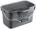 Rotho Eimer Basic Eckig 12, Anthrazit