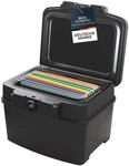 HMF 250453 Feuerfeste Wasserdichte Dokumentenbox f&uuml;r H&auml;ngeregister DIN A4 44 x 34 x