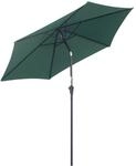 Outsunny Sonnenschirm Aluminium Stahl Polyester ABS &Oslash;2,6 x H2,35 m