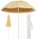 vidaXL Strandschirm Natur 240 cm Hawaii-Stil 44548