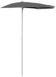 vidaXL Halb-Sonnenschirm mit Mast 180x90 cm Anthrazit 315561