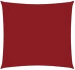 vidaXL Sonnensegel Oxford-Gewebe Quadratisch 6x6 m Rot 135637