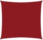 vidaXL Sonnensegel Oxford-Gewebe Quadratisch 3,6x3,6 m Rot 135633