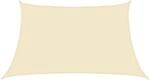 vidaXL Sonnensegel 160 g/m&sup2; Creme 3/4x2 m HDPE 311213