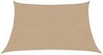 vidaXL Sonnensegel 160 g/m&sup2; Taupe 3/4x2 m HDPE 311433