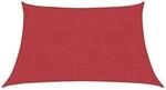vidaXL Sonnensegel 160 g/m&sup2; Rot 3/4x2 m HDPE 311653