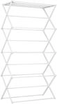 HOMCOM W&auml;schest&auml;nder Faltbar 8-Stufiger Metall Kunststoff Wei&szlig; 74 x 35 x 144 cm
