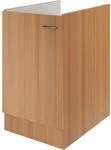 Flex-Well Classic K&uuml;chen-Sp&uuml;lenunterschrank Nano 50 cm Buche