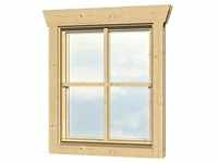Skan Holz Einzelfenster BxH 57,5 x 70,5 cm Anschlag links für 28 mm Häuser
