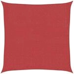 vidaXL Sonnensegel 160 g/m&sup2; Rot 2x2 m HDPE 311602