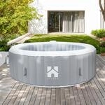 Home Deluxe Whirlpool Splash &Oslash; 208 cm x 65 cm Rund Grau
