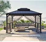 Sojag Aluminium Pavillon Messina 10 x 12 Anthrazit 298 cm x 363 cm x 291 cm