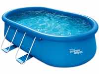 Summer Waves Quick Pool Oval Aufblasbar Blau 457 cm x 305 cm x 107 cm
