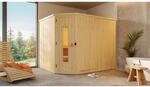 Weka Element-Ecksauna Varberg 4 o. Ofen Holzt&uuml;r