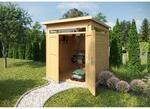 Weka Holz-Gartenhaus Gartenhaus 265 Flachdach Unbehandelt 250 cm
