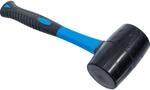 BGS Gummihammer Fiberglasstiel Schwarzer Kopf &Oslash; 60 Mm 500 G 1961