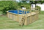 Karibu Pool 4 Set KDI mit Sonnenterrasse B und zwei Eckterrassen