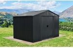 Floraworld Metall-Ger&auml;tehaus Anthrazit 8,47 m&sup2;
