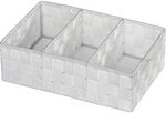 Wenko Organizer Adria mit Griff Wei&szlig; 32 cm x 10 cm x 21 cm