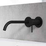 Hansa Waschtisch-Wandarmatur 22,5 cm HANSAPUBLIC in Schwarz-Matt