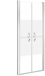 vidaXL Duscht&uuml;r Halbmatt ESG 76x190 cm 148786