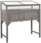 vidaXL Hochbeet mit Gew&auml;chshaus 110x54x120 cm Massivholz Tanne 316472