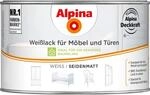 Alpina Wei&szlig;lack f&uuml;r M&ouml;bel & T&uuml;ren seidenmatt 300 ml