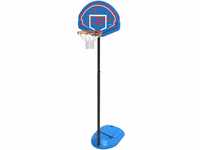 Lifetime Basketballanlage Nebraska Korb Verstellbar Schwarz-Blau 167 cm - 228 cm