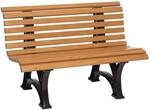 Blome-Tillmann 2er-Bank Amrum 64 cm x 120 cm x 80 cm Holzoptik