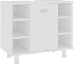 vidaXL Badezimmerschrank Wei&szlig; 60x32x53,5 cm Holzwerkstoff