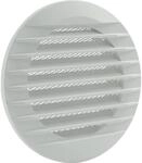 Marley L&uuml;ftungsgitter 140 x 100 mm rund zum Einbau in Rohr Wei&szlig;