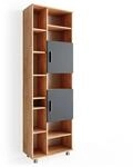Vicco Badschrank Ilias Eiche/Anthrazit 60 x 190 cm