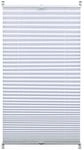 Gardinia EasyFix Plissee mit 2 Bedienschienen 70 cm x 130 cm Wei&szlig;