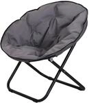 Outsunny Campingstuhl Metall Polyester Grau L80 x B80 x H75 cm
