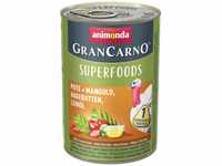 Animonda Gran Carno Superfoods mit Pute Mangold Hagebutten und Leinöl 400 g