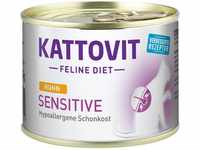 Kattovit Spezialfutter für Katzen Sensitive mit Huhn 185 g