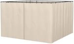 Outsunny Gazebo Ersatzvorhang Polyester Beige 302L x 205H cm